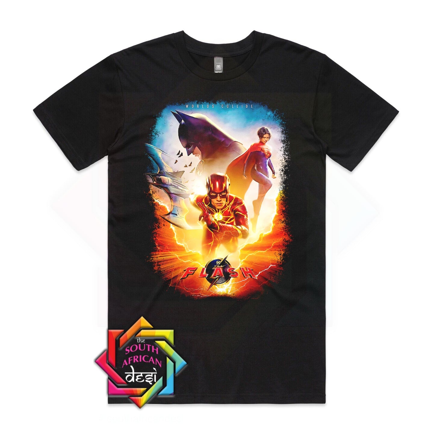 BATMAN, FLASH AND SUPERMAN INSPIRED T-SHIRT