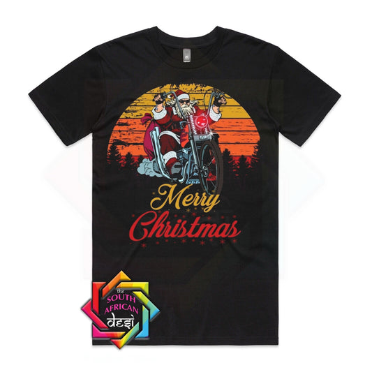 Merry Christmas | Retro Santa - Christmas T-shirt