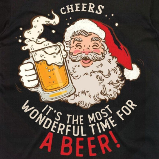 It's the most wonderful time for a beer | Santa - Christmas T-shirt