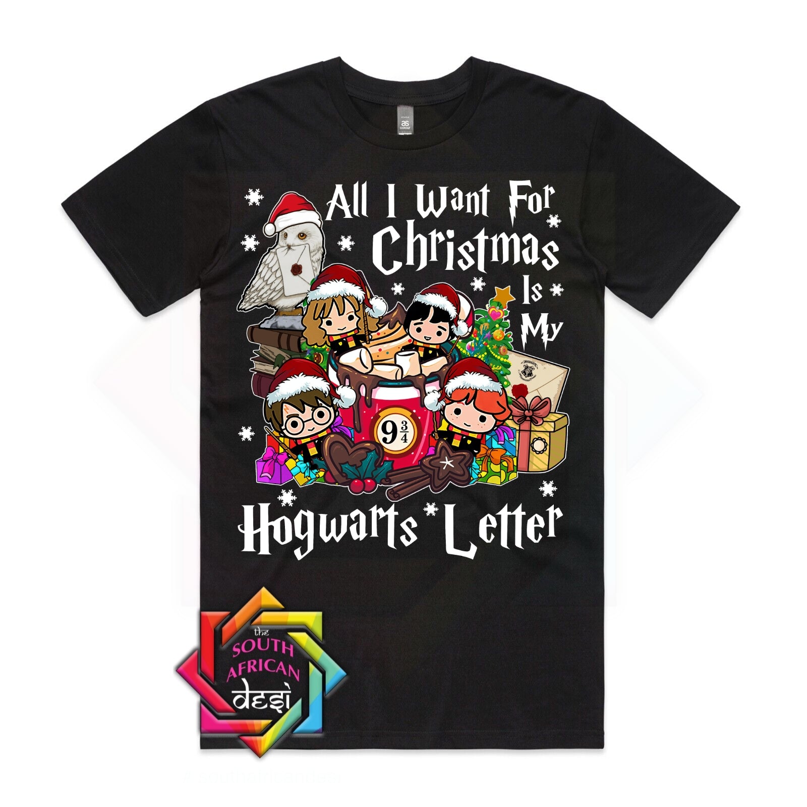 ALL I WANT FOR CHRISTMAS IS MY HOGWARTS LETTER T-SHIRT – The South