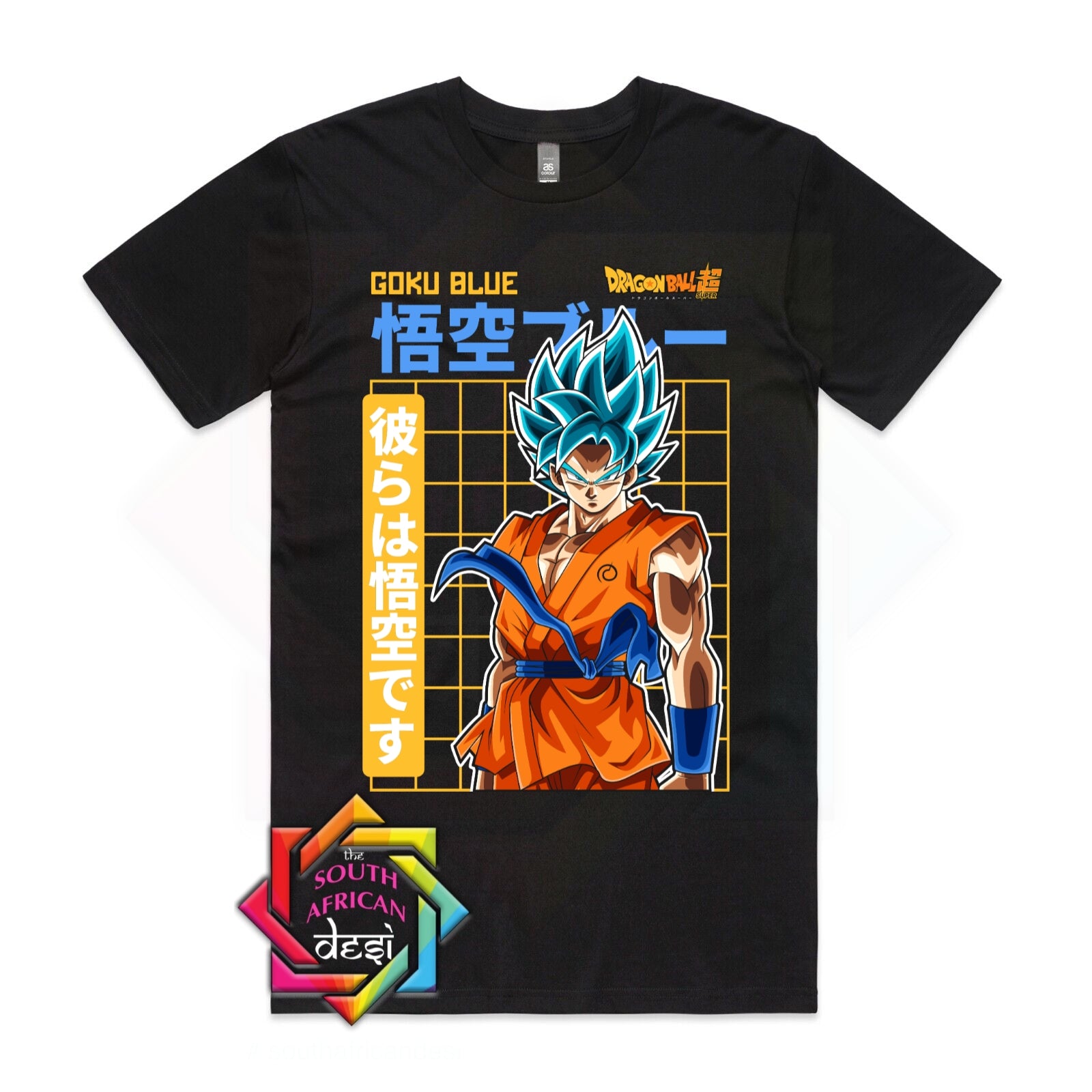 GOKU BLUE | ANIME INSPIRED T-SHIRT – The South African Desi