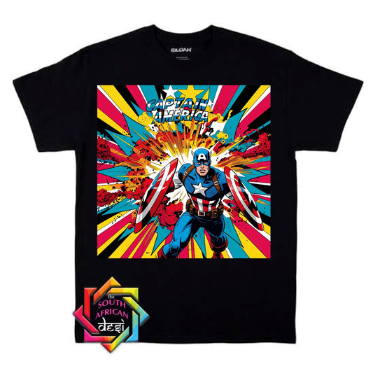 CAPTAIN AMERICA INSPIRED T-SHIRT