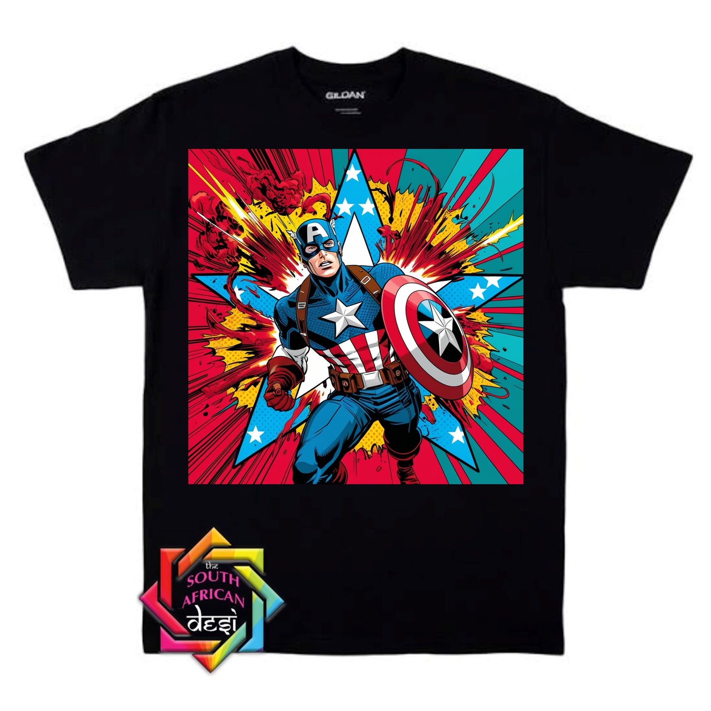 CAPTAIN AMERICA INSPIRED T-SHIRT