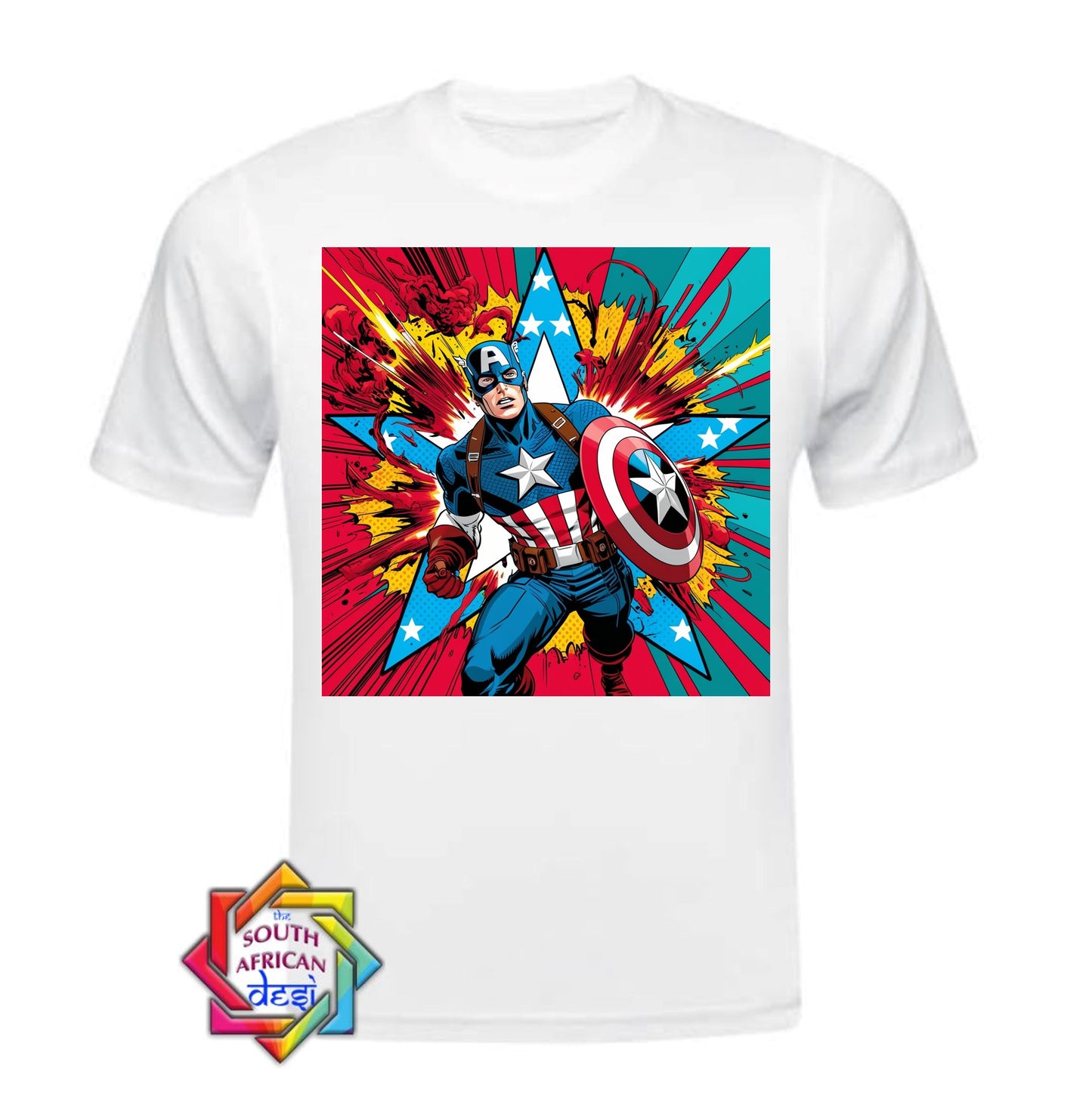 CAPTAIN AMERICA INSPIRED T-SHIRT