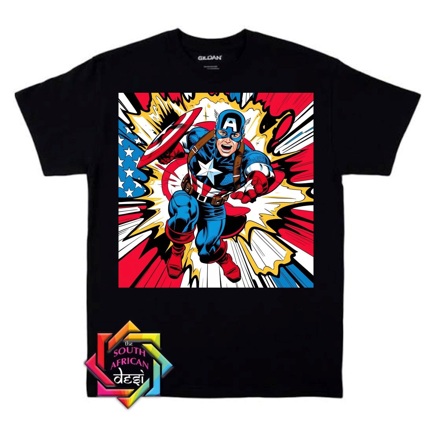 CAPTAIN AMERICA INSPIRED T-SHIRT