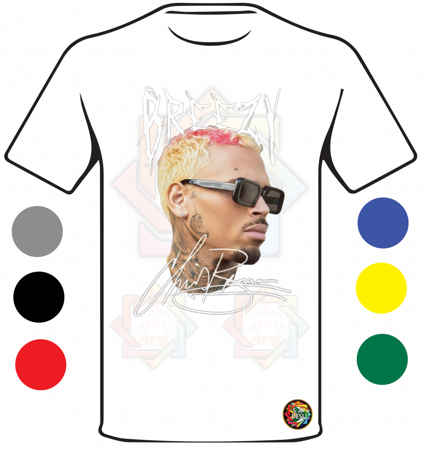 CHRIS BROWN 11:11 SA TOUR INSPIRED T-SHIRT