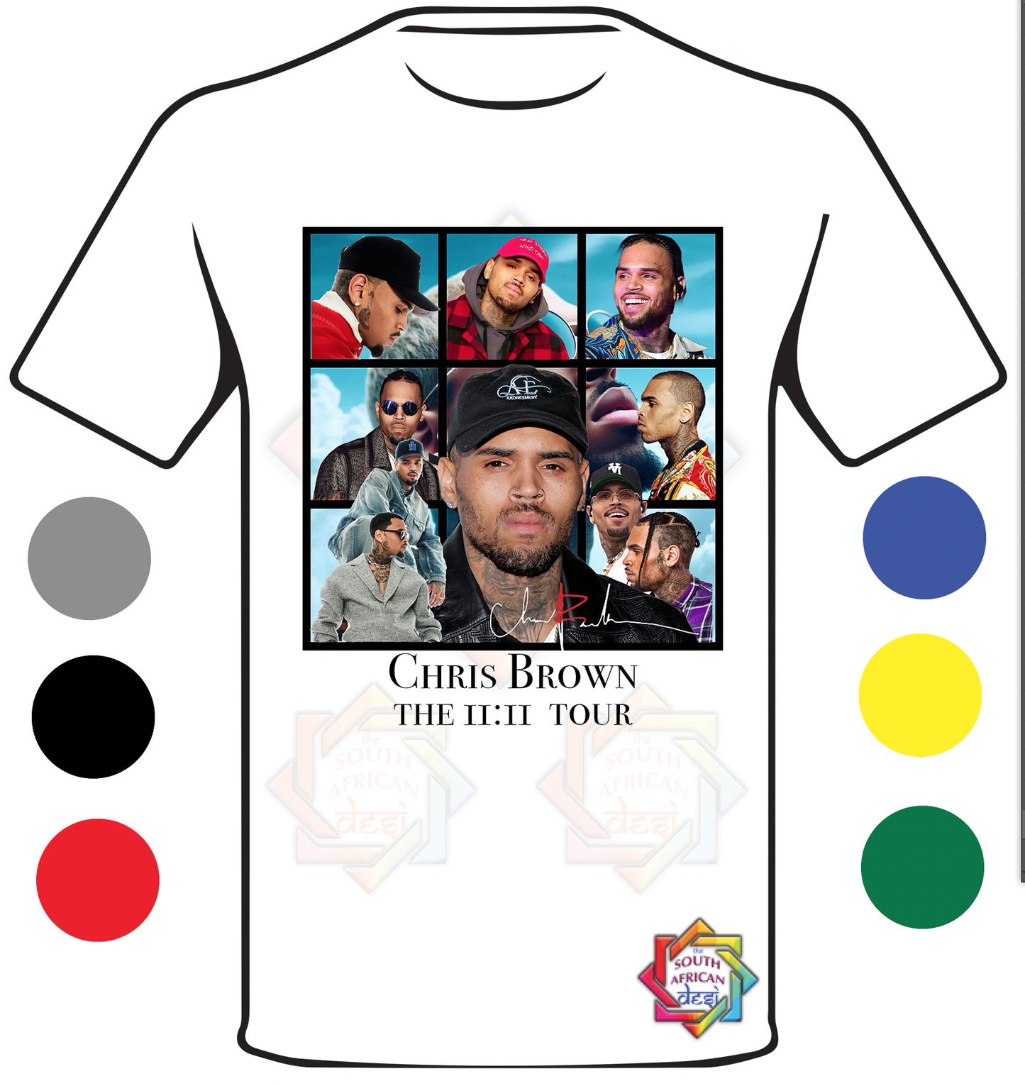 CHRIS BROWN 11:11 SA TOUR INSPIRED T-SHIRT 2