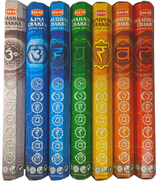 7 CHAKRA AGARBATHI / INCENSE SET