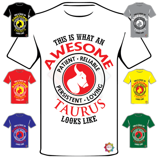 ZODIAC SERIES 2 • THIS IS HOW AN AWESOME TAURUS LOOKS LIKE T SHIRT