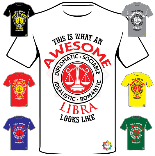 ZODIAC SERIES 2 • THIS IS HOW AN AWESOME LIBRA LOOKS LIKE T SHIRT