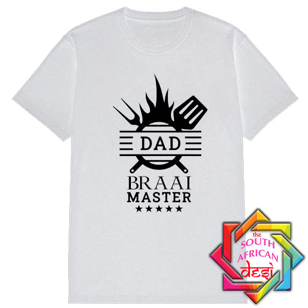 DAD BRAAI MASTER  T SHIRT / FATHERS DAY