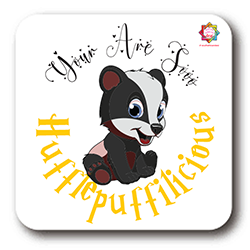 HUFFLEPUFFILICIOUS COASTER - VALENTINES