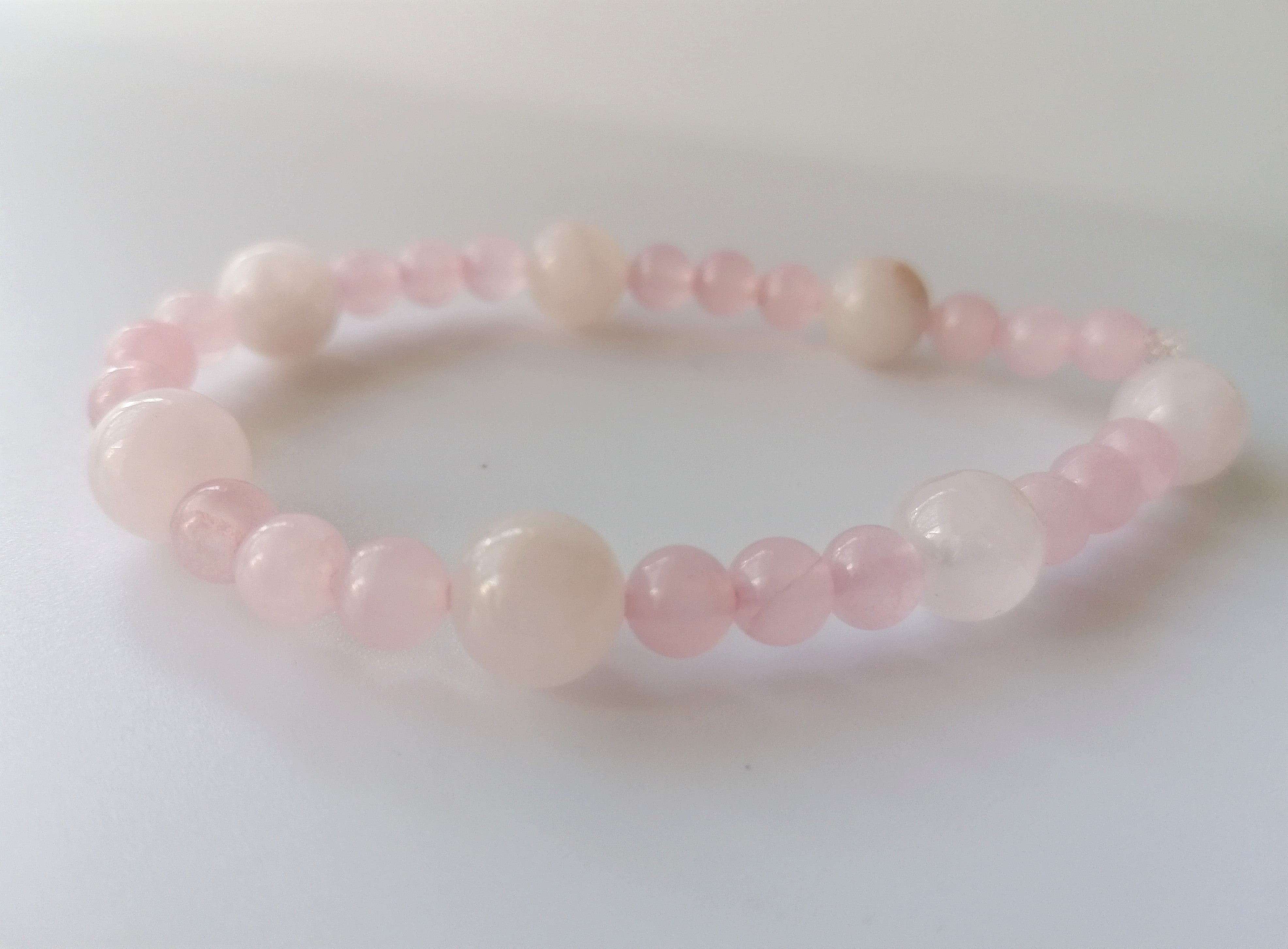 Rose Quartz Gemstone Bracelet | Heart Chakra – The South African Desi