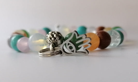 Hamsa Multistone Bracelet