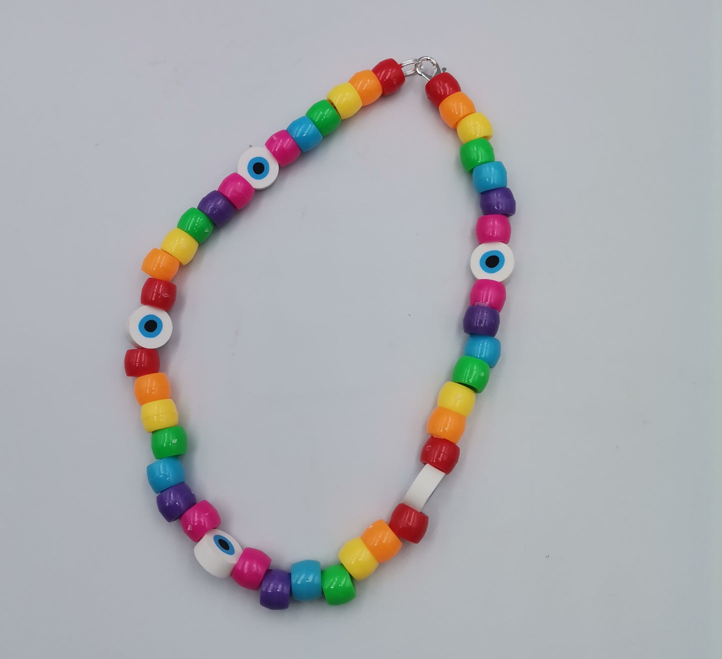 Rainbow Evil Eye Necklace | Pride