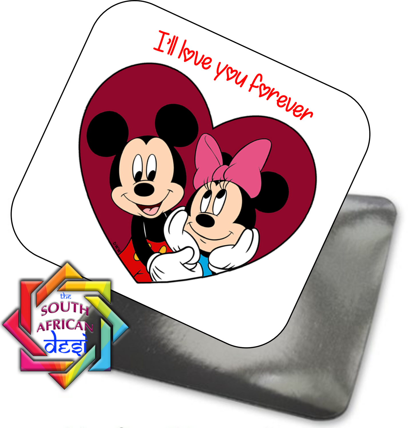 I'LL LOVE YOU FOREVER | MINNIE AND MICKEY INSPIRED MAGNET - VALENTINE'S DAY