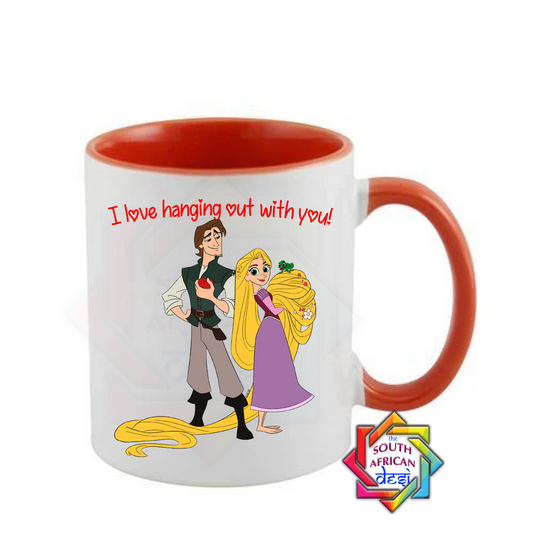 I LOVE HANGING OUT WITH YOU! | TANGLED INSPIRED | VALENTINES DAY MUG