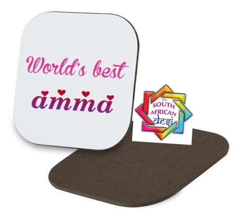 WORLD'S BEST AMMA Coaster | MOTHERS DAY