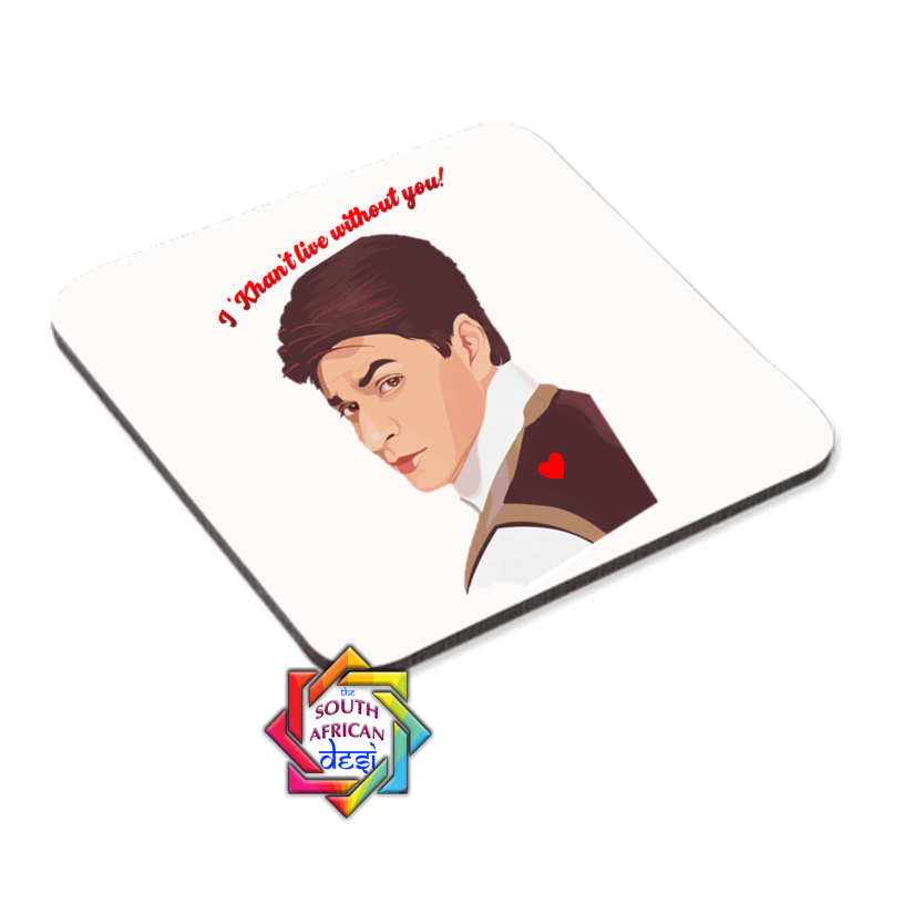 I 'KHAN'T LIVE WITHOUT YOU - SHAHRUKH KHAN COASTER OR MAGNET | VALENTINES DAY