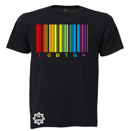 LGBTQ+ BARCODE T SHIRT