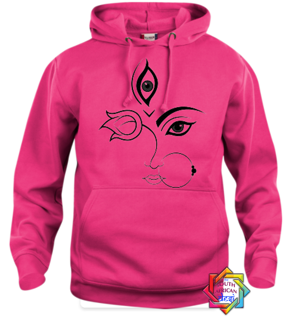 DURGA MAA FACE WITH LOTUS FLOWER HOODIE/SWEATER | UNISEX