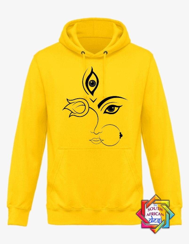 DURGA MAA FACE WITH LOTUS FLOWER HOODIE/SWEATER | UNISEX