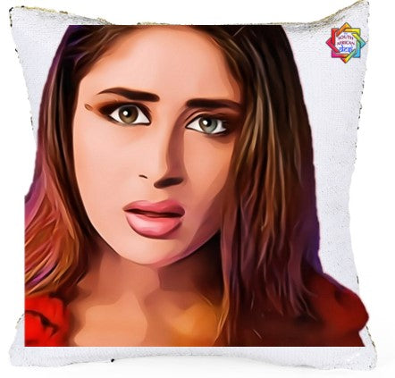 Kareena Kapoor Poo Pop Art Sequenced Scatter Cushion