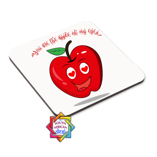 YOU ARE THE APPLE OF MY EYES COASTER OR MAGNET | VALENTINES DAY