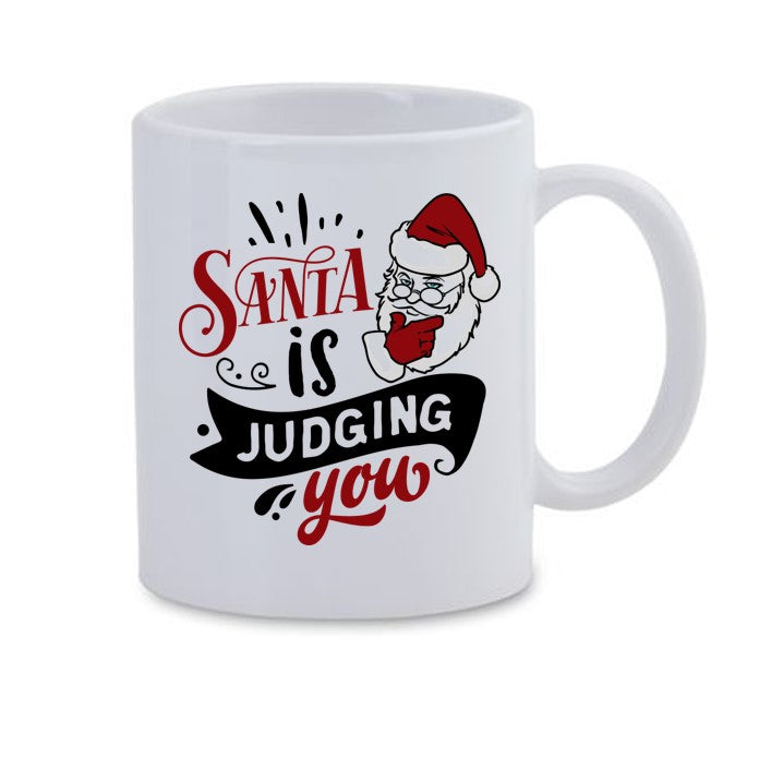 Santa is Judging You Mug
