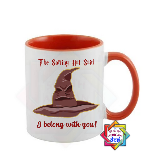 THE SORTING HAT SAID I BELONG WITH YOU | HARRY POTTER INSPIRED VALENTINES DAY MUG