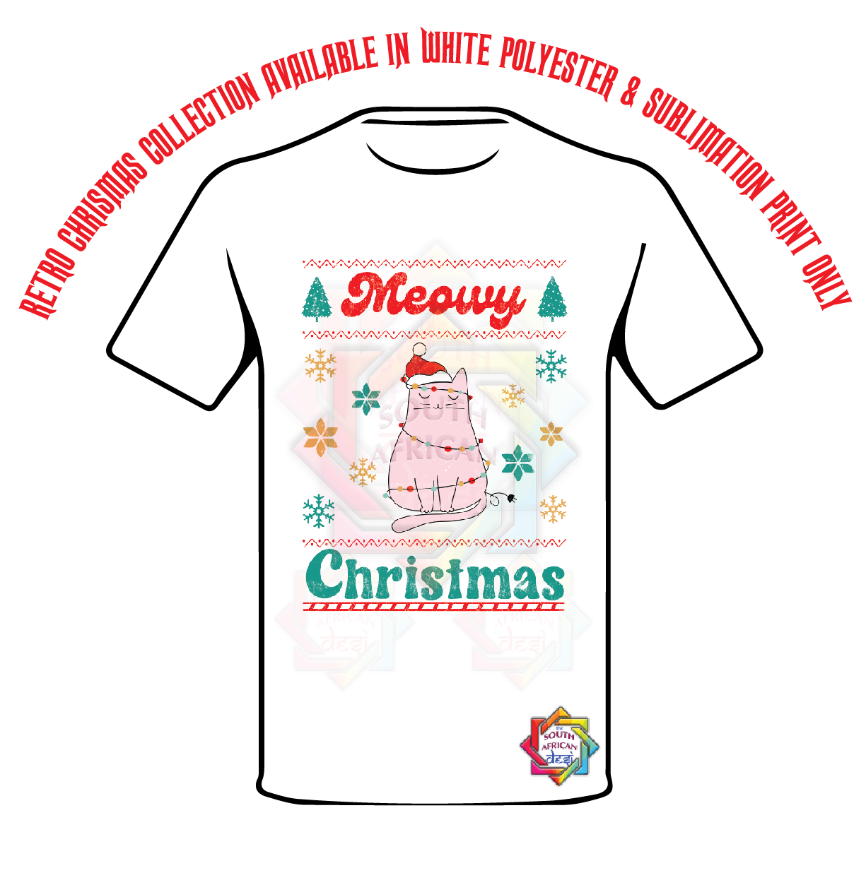 MEOWY CHRISTMAS 3 T-SHIRT • RETRO XMAS LOOK