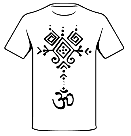 AUM PATTERN T-SHIRT new