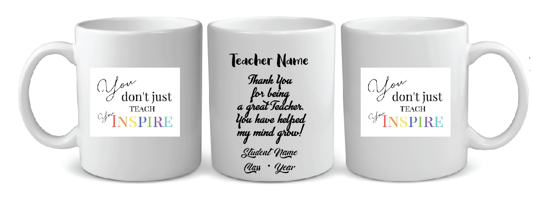 08 YOU INSPIRE TEACHER  MUG