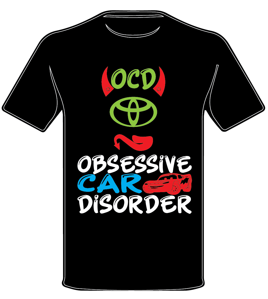 TOYOTA INSPIRED OCD ENTHUSIAST T SHIRT