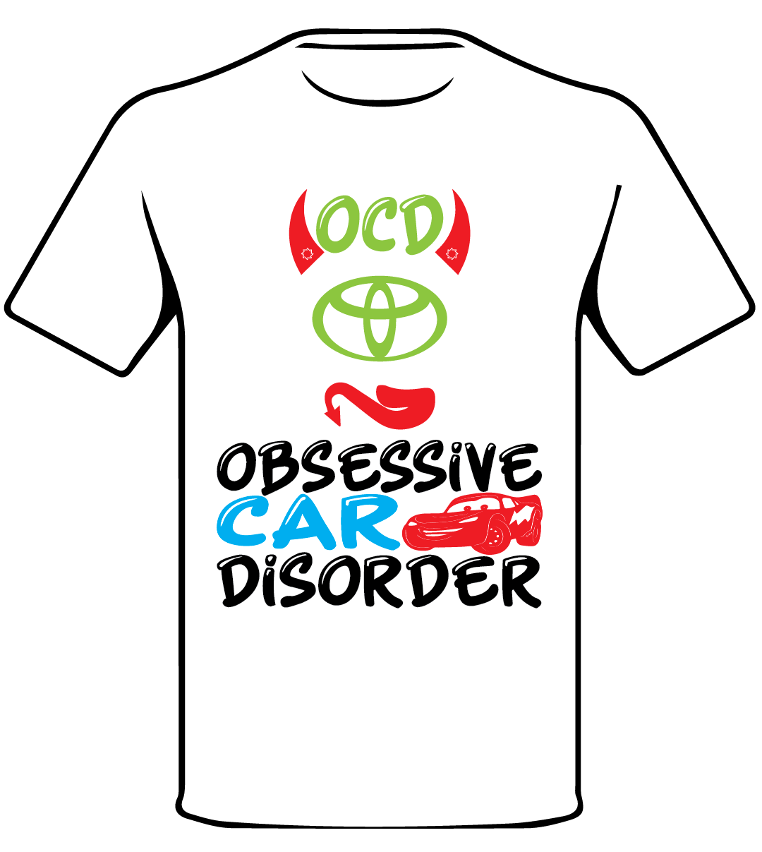 TOYOTA INSPIRED OCD ENTHUSIAST T SHIRT