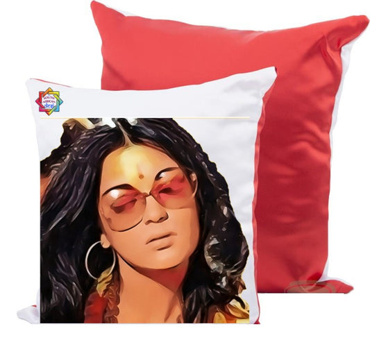 Zeenat Aman Pop Art Scatter Cushion